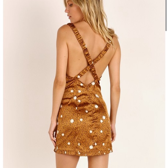 For Love and Lemons | Tawney Mini Dress - Cheetah Flower - Picture 9 of 12